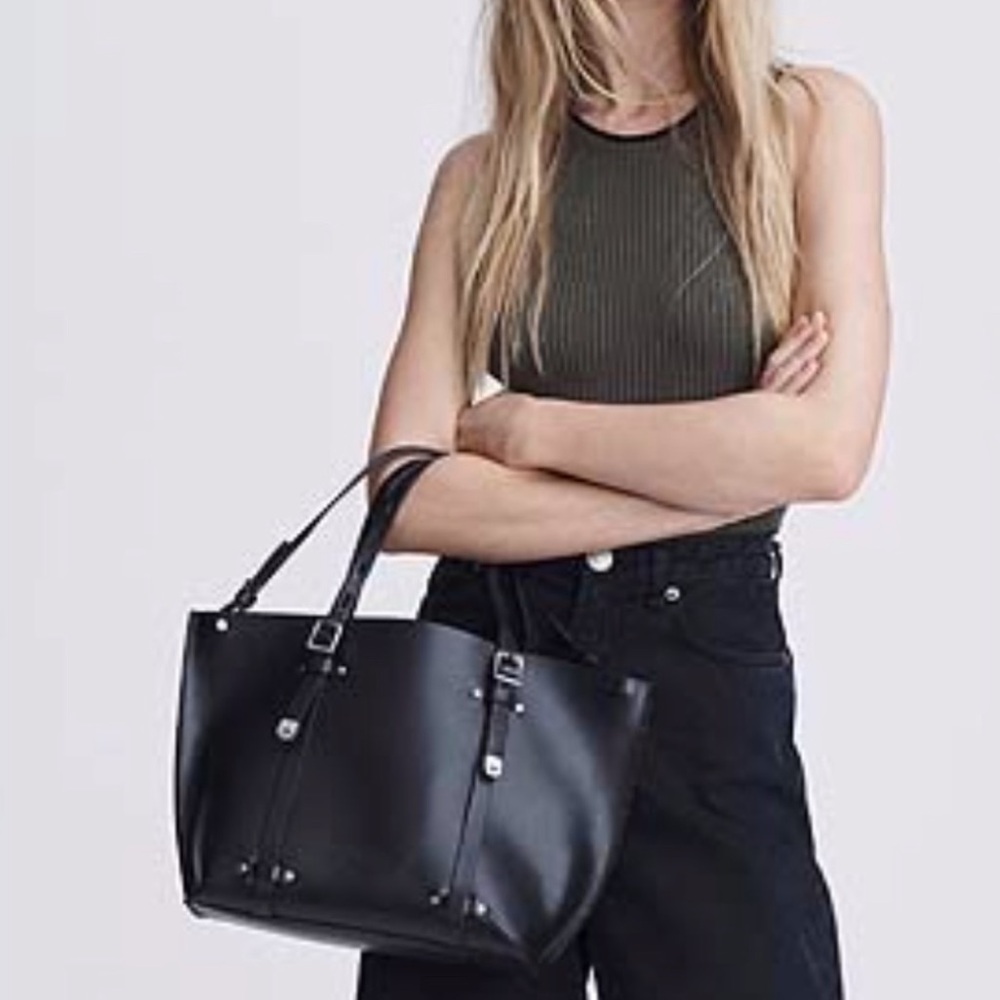 Rag & Bone Black Mini Field Tote